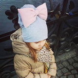 Girls Oversized Bow Beanie Hat + Scarf With Tassels - ONLY 5 LEFT !!! - Wild Child Closet