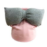 Girls Oversized Bow Beanie Hat + Scarf With Tassels - ONLY 5 LEFT !!! - Wild Child Closet