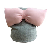 Girls Oversized Bow Beanie Hat + Scarf With Tassels - ONLY 5 LEFT !!! - Wild Child Closet