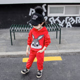 Boys And Girls Cotton/Velvet Bunny 2 Pcs Set - Wild Child Closet