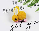 Bunny Rabbit Fluff Ball Hair Clip/Barrette - Wild Child Closet