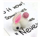 Bunny Rabbit Fluff Ball Hair Clip/Barrette - Wild Child Closet
