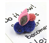 Bunny Rabbit Fluff Ball Hair Clip/Barrette - Wild Child Closet