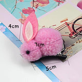 Bunny Rabbit Fluff Ball Hair Clip/Barrette - Wild Child Closet