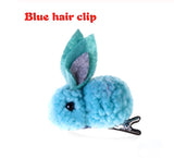 Bunny Rabbit Fluff Ball Hair Clip/Barrette - Wild Child Closet