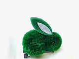 Bunny Rabbit Fluff Ball Hair Clip/Barrette - Wild Child Closet