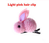 Bunny Rabbit Fluff Ball Hair Clip/Barrette - Wild Child Closet