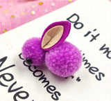 Bunny Rabbit Fluff Ball Hair Clip/Barrette - Wild Child Closet