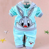 Boys And Girls Cotton/Velvet Bunny 2 Pcs Set - Wild Child Closet