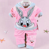Boys And Girls Cotton/Velvet Bunny 2 Pcs Set - Wild Child Closet