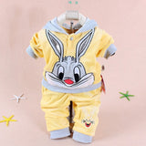 Boys And Girls Cotton/Velvet Bunny 2 Pcs Set - Wild Child Closet