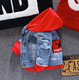 Boys And Girls Jean Thin Denim Hoodie Jacket - Wild Child Closet