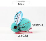 Bunny Rabbit Fluff Ball Hair Clip/Barrette - Wild Child Closet