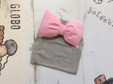 Girls Oversized Bow Beanie Hat + Scarf With Tassels - ONLY 5 LEFT !!! - Wild Child Closet