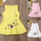 Girls Butterfly Print Comfort Dress - ONLY 2 LEFT !!! - Wild Child Closet