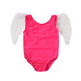 Girls Angel Wing One Piece Swimwear