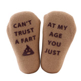 Baby Anti-Slip Funny Quote Socks - Wild Child Closet