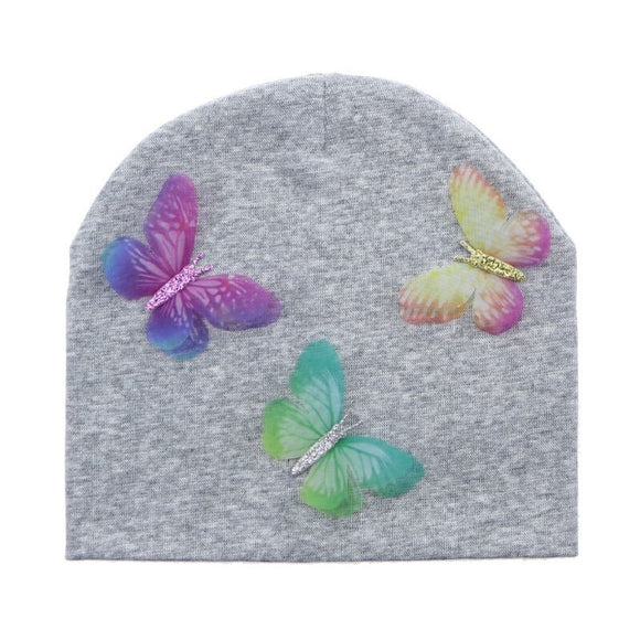Girls 3D Butterfly Beanie Hat - ONLY 5 LEFT !!! - Wild Child Closet