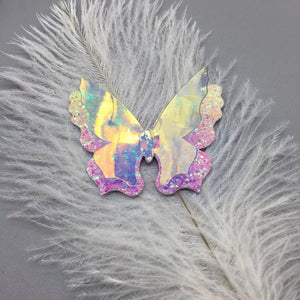 3D Glitter Sequins Laser Butterfly Hair Clip/Barrette - Wild Child Closet