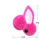 Bunny Rabbit Fluff Ball Hair Clip/Barrette - Wild Child Closet