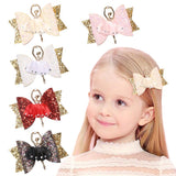 Glitter Ballerina Big Bow Hair Clip/Barrette - Wild Child Closet