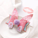 Layered Glitter Butterfly Bunny Paw Fur Ball Tail Hair Clip/Barrette - ONLY 3 LEFT !!! - Wild Child Closet
