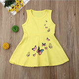 Girls Butterfly Print Comfort Dress - ONLY 2 LEFT !!! - Wild Child Closet