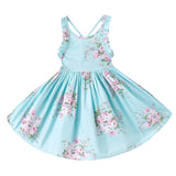 Girls Summer Floral Cotton Dress - ONLY 4 LEFT !!!
