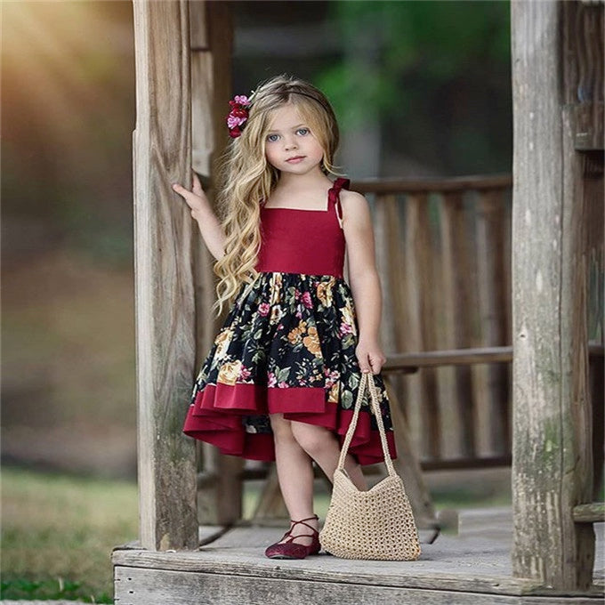 Girls Asymmetrical Spaghetti Strap Layered Dress - ONLY 5 LEFT !!! Wild Child Closet Girls Asymmetrical Spaghetti Strap Layered Dress - ONLY 5 LEFT !!! Wild Child Closet