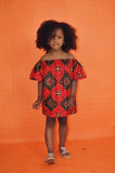 Girls Tribal Print Midi Dress - Wild Child Closet