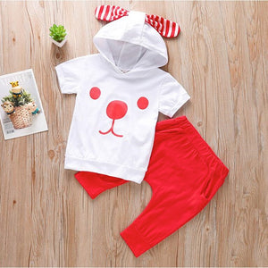 Boys And Girls Puppy Hooded 2 Pcs set