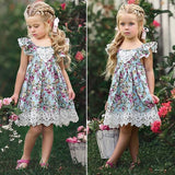 Girls Cotton Floral Dress - ONLY 5 LEFT !!!