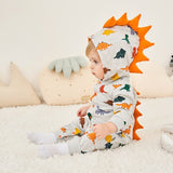 Boys And Girls Thick Dino Hooded Rompers - Wild Child Closet