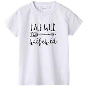 Boys And Girls Half Wild Half Child T-Shirt - ONLY 4 LEFT !!! - Wild Child Closet