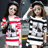 Girls Printed Striped Tunic/Dress - ONLY 3 LEFT !!! - Wild Child Closet