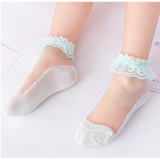 Girls Ruffle Ankle Dressy Breathable Socks - Wild Child Closet