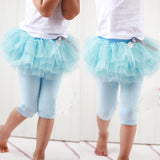 Girls Tutu Skirt Cropped Leggings - Wild Child Closet